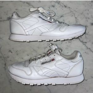 Vintage Reebok white leather classic sneakers 8.5